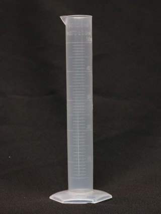 Цилиндр мерный, пластиковый (50 мл.)